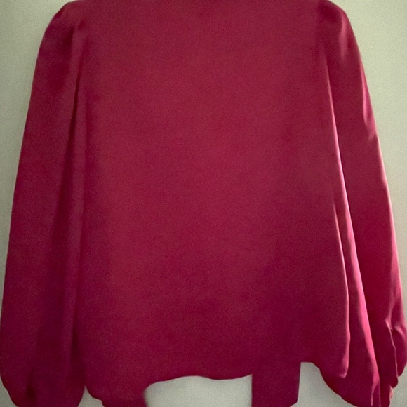 Silky tie neck blouse - Picture 2 of 3